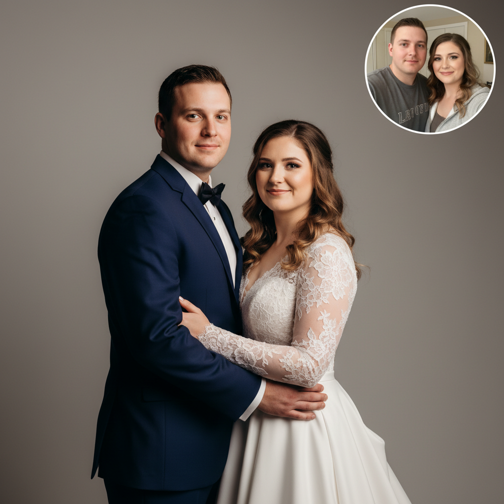 Professional Wedding Photos from Your Selfie